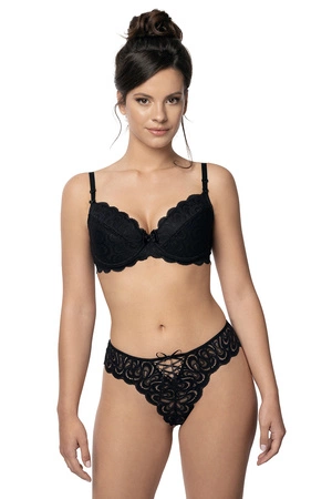 Róża Termena Biustonosz push-up, czarny