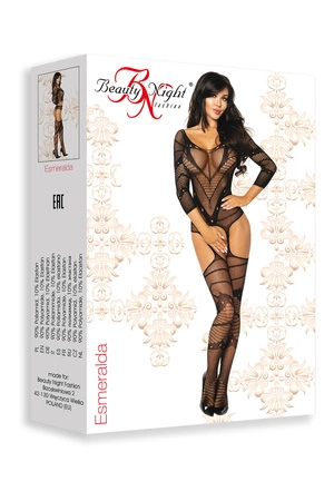 Beauty Night Esmeralda BN6590 Body bodystocking, black