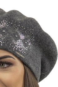 Vivisence 7050 Nakrycie głowy beret, ciemnoszary