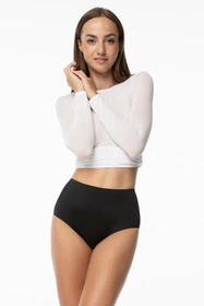 Julimex Amber Brasil Maxi Majtki wysokie brazyliany, czarny