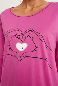 Italian Fashion Galia r.3/4 Nocna koszula, amarant