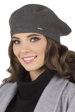 Vivisence 7005 Nakrycie g�owy beret, ciemnoszary