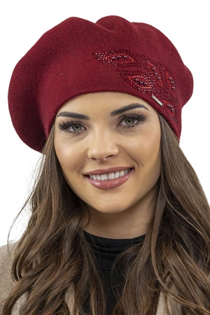 Vivisence 7051 Nakrycie głowy beret, bordowy