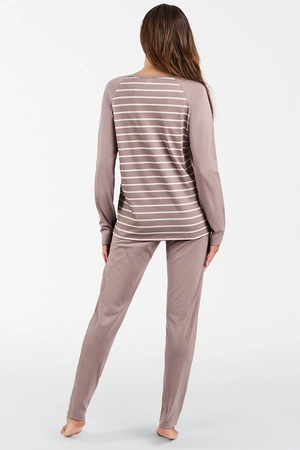 Italian Fashion Oda dł.r. dł.sp. Nocna piżama, cappuccino