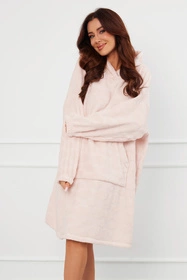 Italian Fashion Runa dł.r. Nocna szlafrok, druk/róż