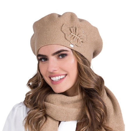 Kamea Justa Nakrycie głowy beret, camel