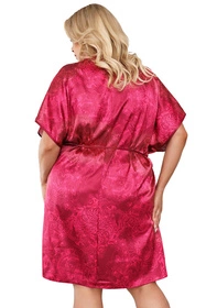 Italian Fashion Impresja kr.r. Nocna szlafrok, bordo