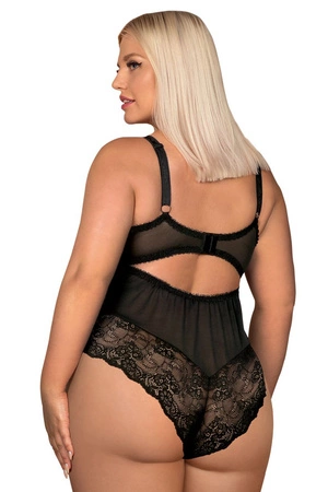 Obsessive Amallie teddy Body sexy, czarny