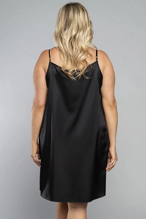 Italian Fashion Dotyk ws.r. krótka Nocna koszula, czarny