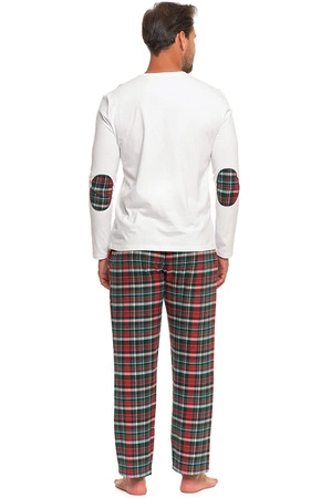 Moraj PDM6900-001 Nocna piżama, patt 1-white/green/red