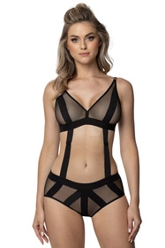 Róża Pasomela Akcesoria erotyczne uprząż, czarny