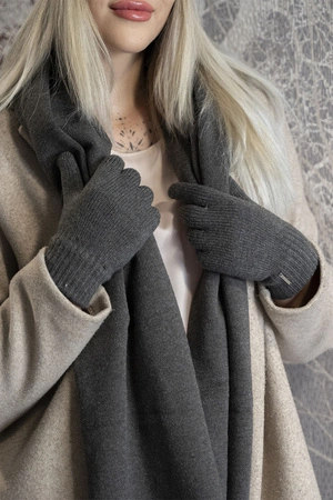 Vivisence 7202 Rękawiczki dzianinowe, grafitowy