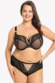 Gaia 1100P Carmen Majtki figi, czarno-różowy