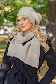 Vivisence 7035 Nakrycie głowy beret, beżowy