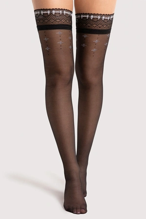 Fiore Reveil 20 DEN O4102 Wyrób pończoszniczy pończochy samonośne, black