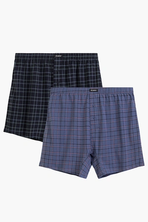 Atlantic 2MBX-091 2-pack Majtki bokserki, granat/denim