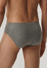 Atlantic 3BMP-006 Majtki slipy, czarny/szary/grafit