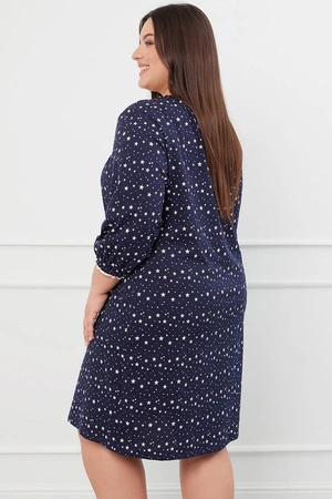 Italian Fashion Arugia r.3/4 Nocna koszula, druk/granat