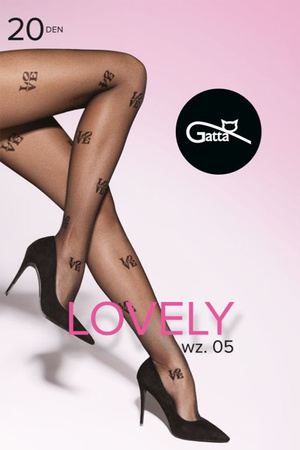 Gatta Lovely 05 20 DEN Wyr�b po�czoszniczy rajstopy, nero