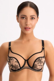 Bella Misteria 66-153 Tajemnica Bursztynu Biustonosz półusztywniany, czarno-beżowy