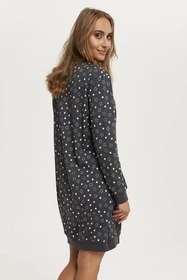 Italian Fashion Andromeda dł.r. Nocna koszula, druk/grafit