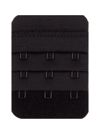 Julimex BA-03 3-rzędowy Akcesoria do biustonosza przedłużacz obwodu, czarny