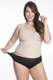 Julimex Flexi-One Maxi Majtki wysokie figi, czarny