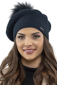 Vivisence 7035 Nakrycie głowy beret, granatowy