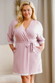 Doctor Nap SWW.7155 Nocna szlafrok, papaya