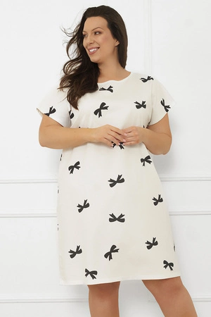 Italian Fashion Figaro kr.r. Nocna koszula, druk/biały