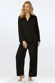Dkaren Amina-Kpl Nocna piżama, czarny