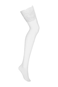 Obsessive 810-STO-2 Wyrób pończoszniczy pończochy do pasa, biały