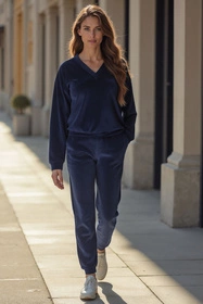 Vivisence 9202kmpl Komplet bluza+spodnie, granatowy