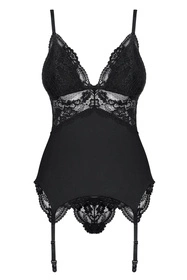 Obsessive 810-COR-1 Gorset sexy, czarny