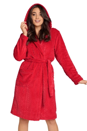 Italian Fashion Zala dł.r. Nocna szlafrok, czerwony