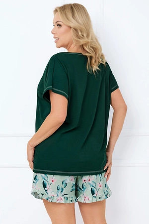 Italian Fashion Florisa kr.r. kr.sp. Nocna piżama, c.zielony/druk