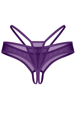 Obsessive Vibres crotchless thong Majtki stringi otwarte, violet