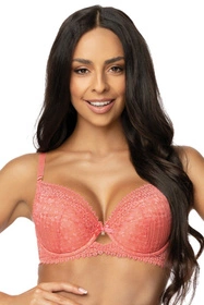 Mat 3633/11/1 Maddie Biustonosz push-up, koral