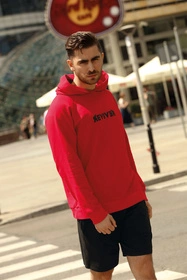 Reviver F5606 Bluza nierozpinana, czerwony