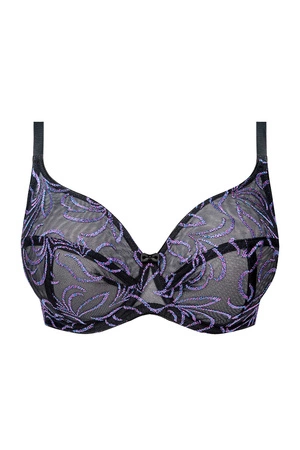 Unikat Anora Biustonosz miękki, czarny-fiolet