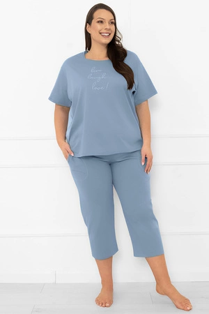 Italian Fashion Ksara kr.r. sp.3/4 Nocna piżama, stalowy