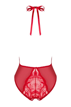 Obsessive Dagmarie teddy Body sexy, czerwony