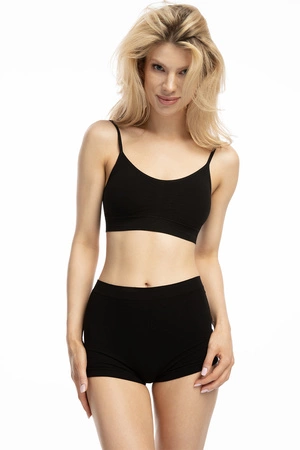 Julimex Bamboo Boyshort Majtki figi, czarny