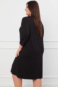 Italian Fashion Puntini r.3/4 Nocna koszula, druk/czarny