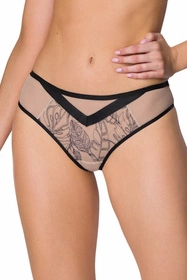 Mat 3900/4 Xanthe Majtki stringi, beż-czarny