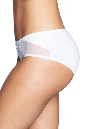Italian Fashion Rachel maxi Majtki wysokie figi, biały