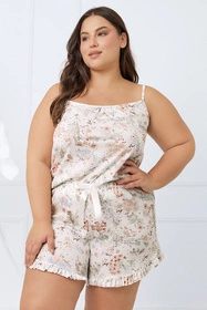 Italian Fashion Solita ws.r. kr.sp. Nocna piżama, druk/kremowy