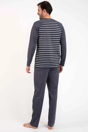 Italian Fashion Lars dł.r. dł.sp. Nocna piżama, grafit