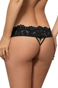 Róża Newia Majtki stringi, czarny