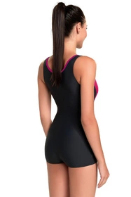 gWINNER Isabel II Kostium kąpielowy jednoczęściowy, grafit/fuksja